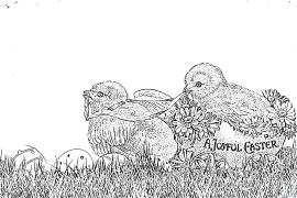 อีสเตอร์ หน้าสีที่พิมพ์ได้